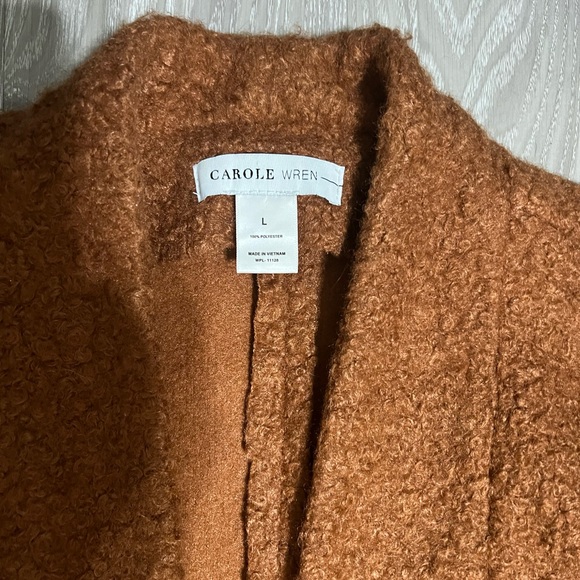 Carole Wren Women's Tan Teddy Jacket - Picture 1 of 5
